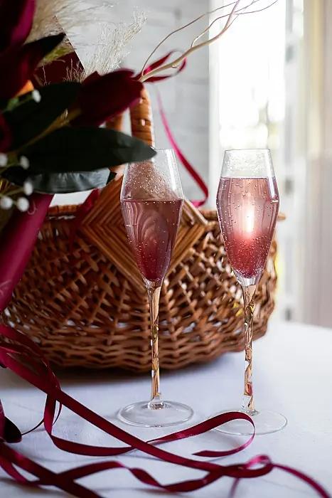 De eleganta roséchampagnerna