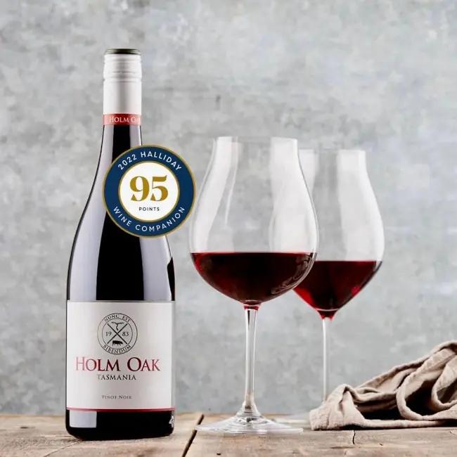 Pinot Noir från Tasmanien med skaldjur