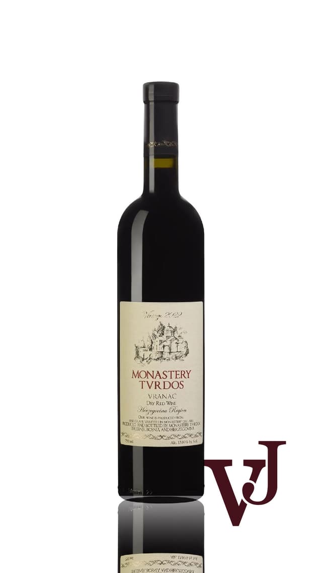 Vranac Monastery Tvrdos, 2022 Rött vin från Bosnien-Hercegovina