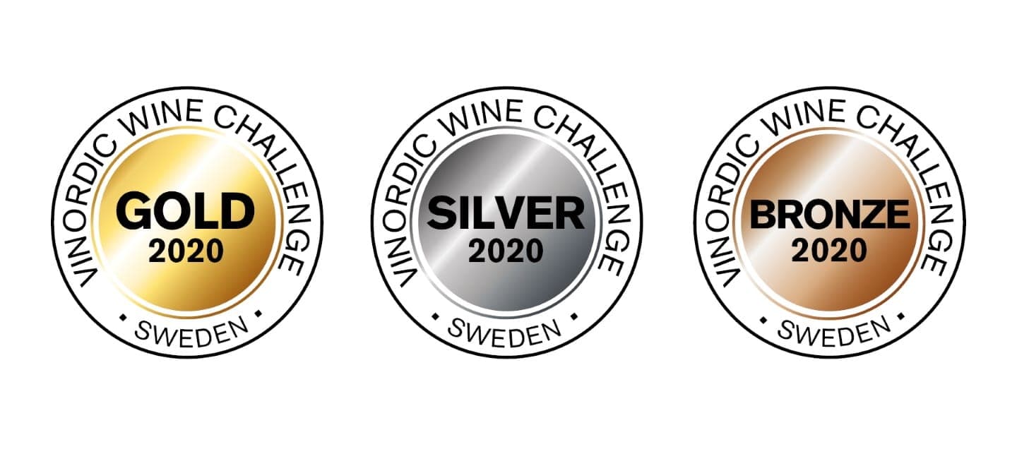 Vinordic Wine Challenge 2020 - medaljer