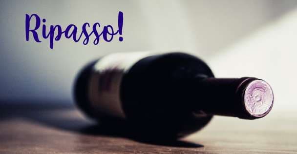 Ripasso vin en flaska som ligger