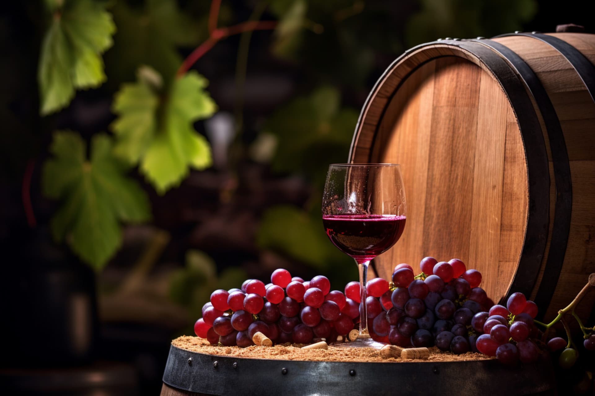trätunna för vin