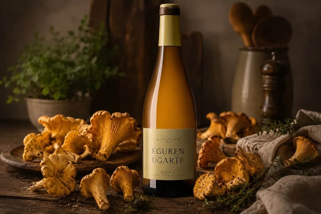 Omslag till artikel om crianza-viner från Rioja.