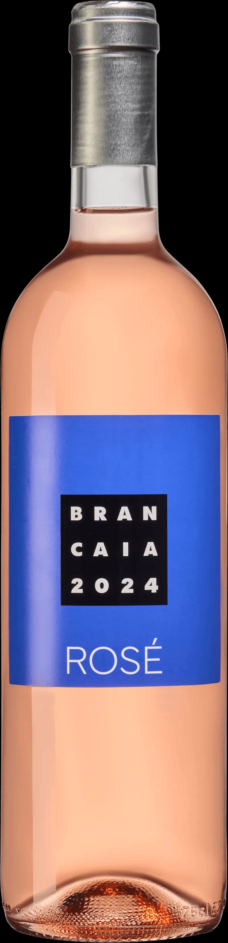Brancaia Rosé i ett vinglas mot en ljus bakgrund