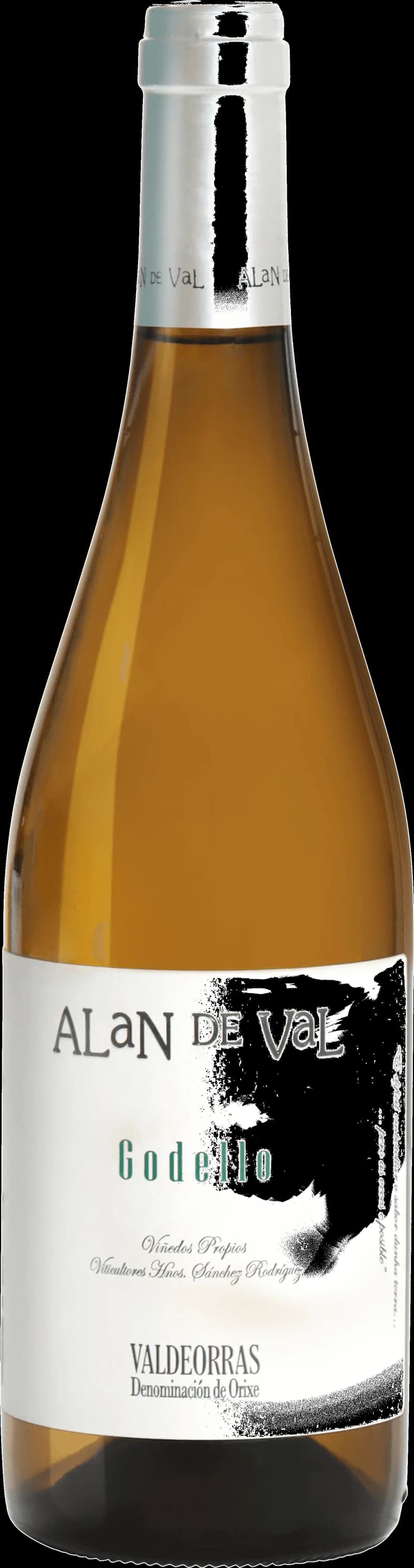 Flaska vitt vin av druvan Godello från producenten Alan de Val