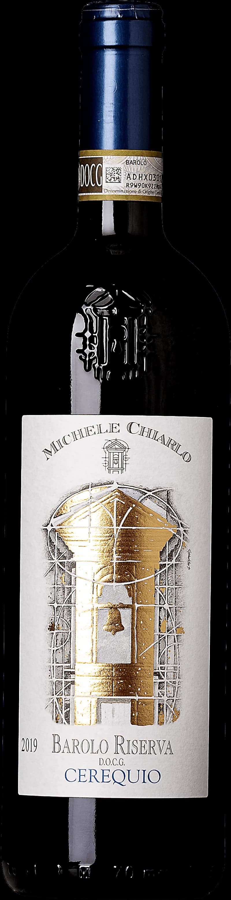 Flaska Barolo Riserva Cerequio, ett rött vin från Piemonte i Italien