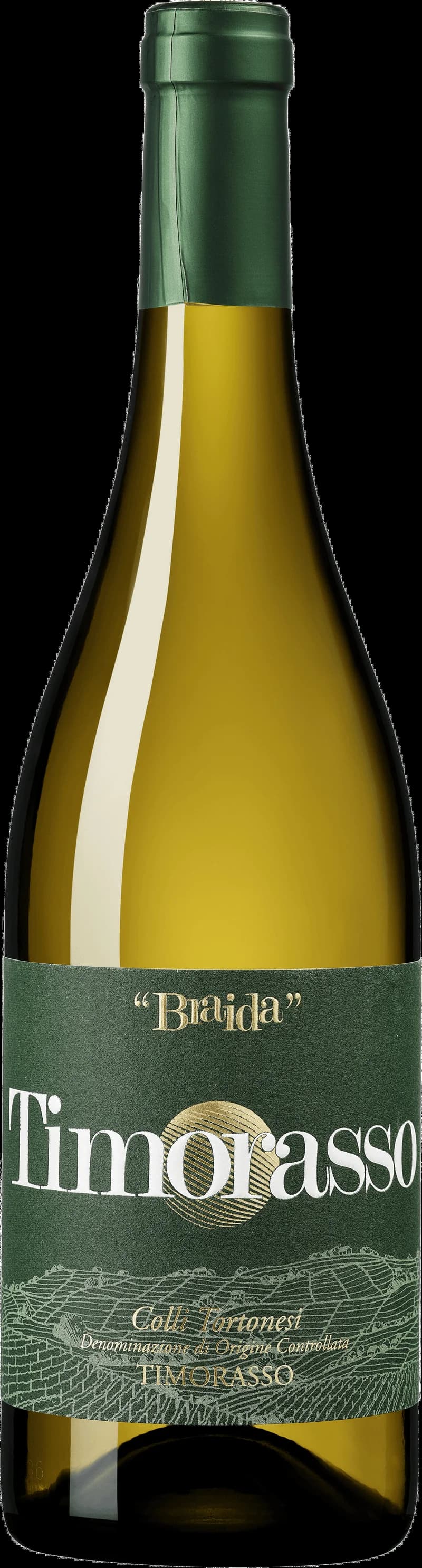 Flaska med vitt vin från Braida