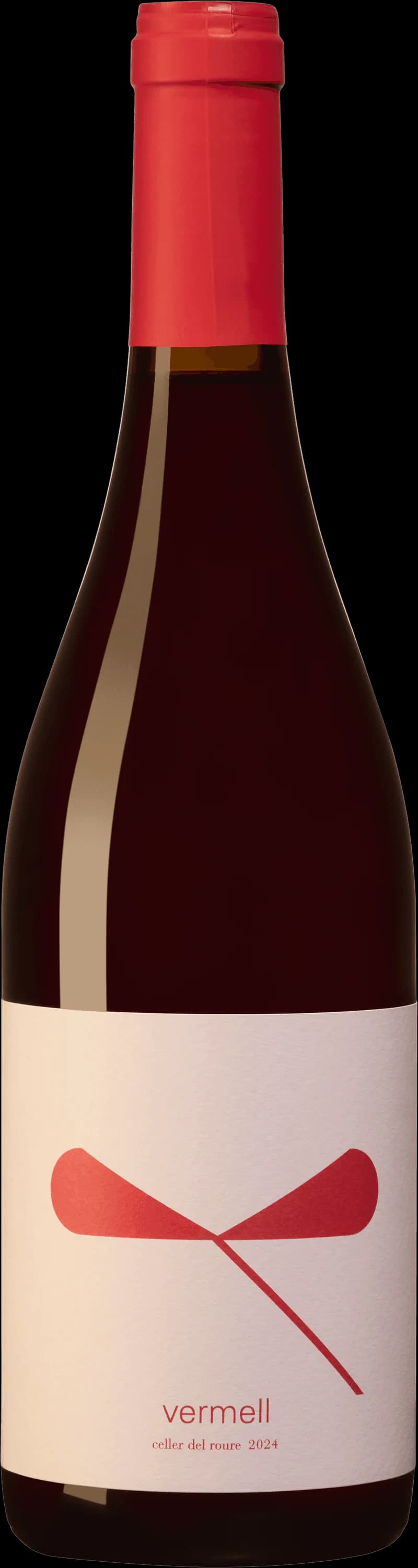 Flaska rött vin från Celler del Roure, spansk vintillverkare