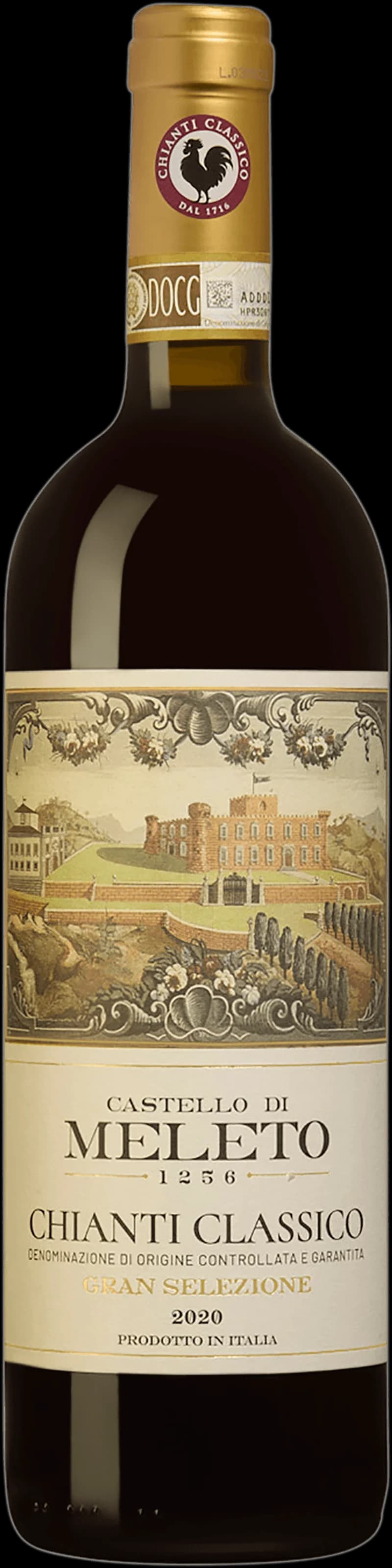 Flaska Chianti Classico Gran Selezione, ett rött italienskt vin från Toscana