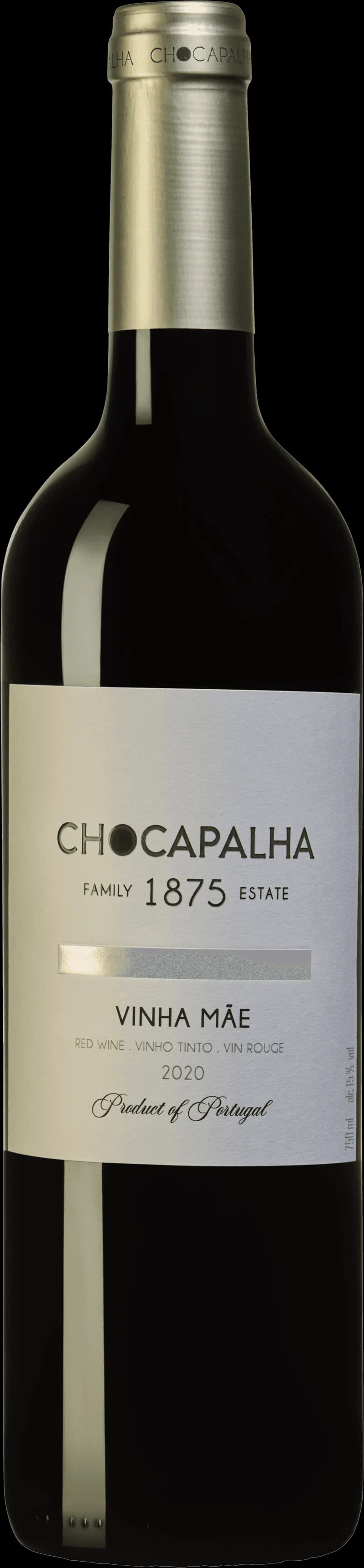Flaska rött vin från Chocapalha, portugisisk vintillverkare