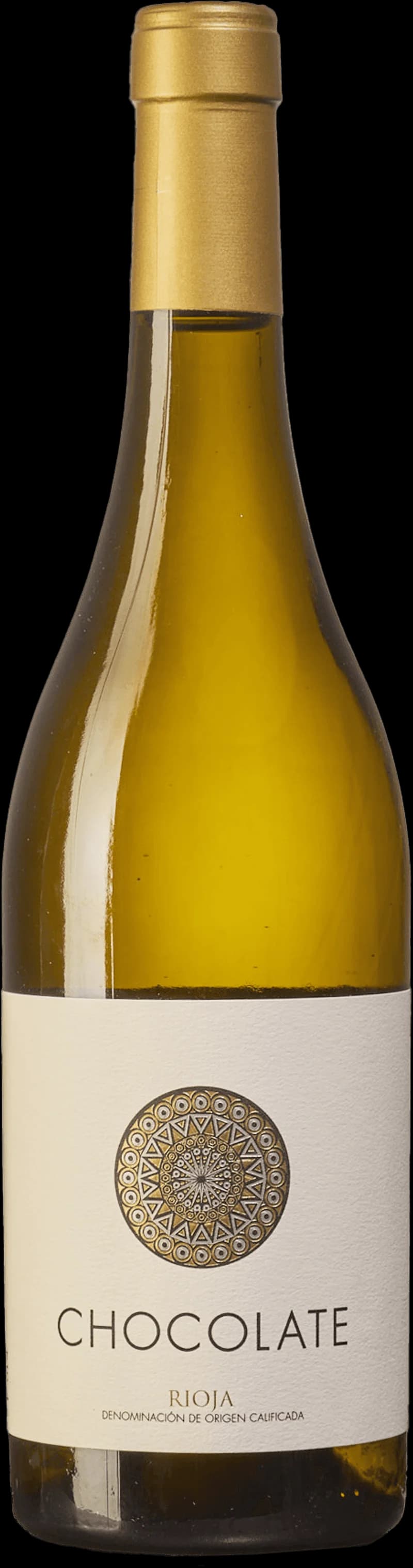 Chokladbit nummer 4 serverad tillsammans med ett glas vitt vin