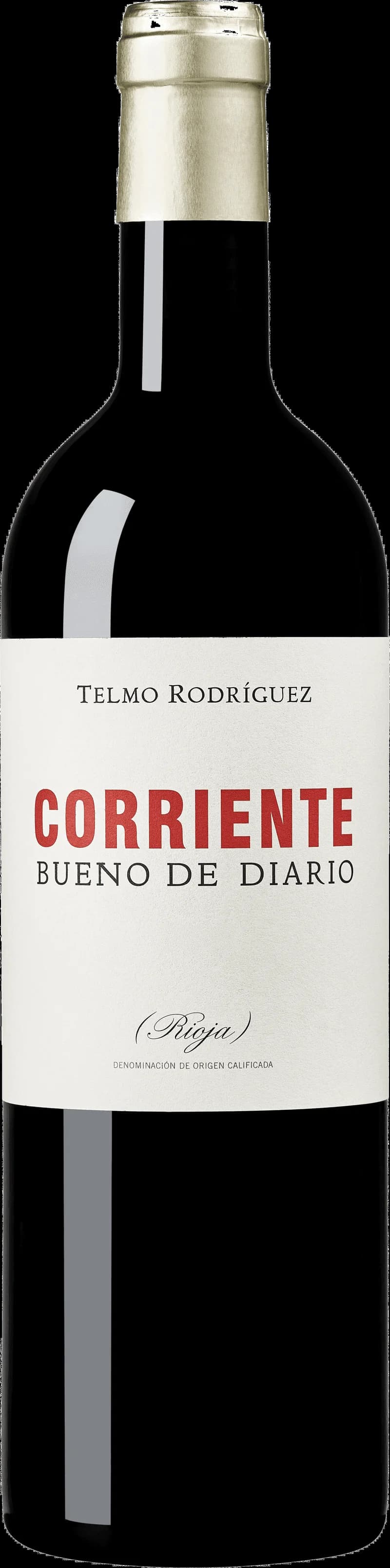 Flaska och glas med corrientes röda vin, uppställt mot en neutral bakgrund.
