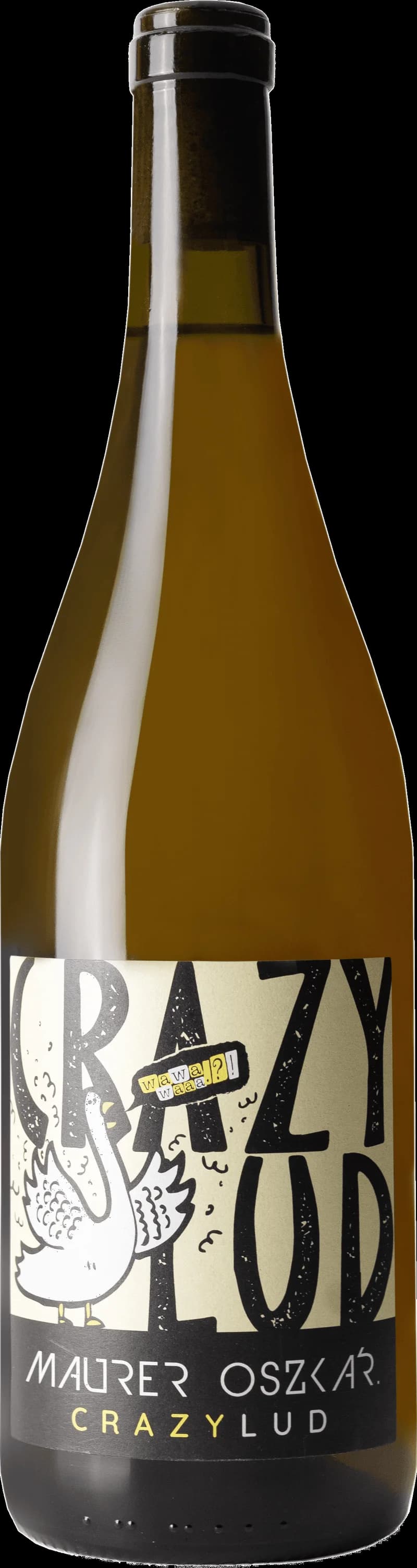 Flaska Crazy Lud vitt vin, ett ljust och friskt svenskt vin