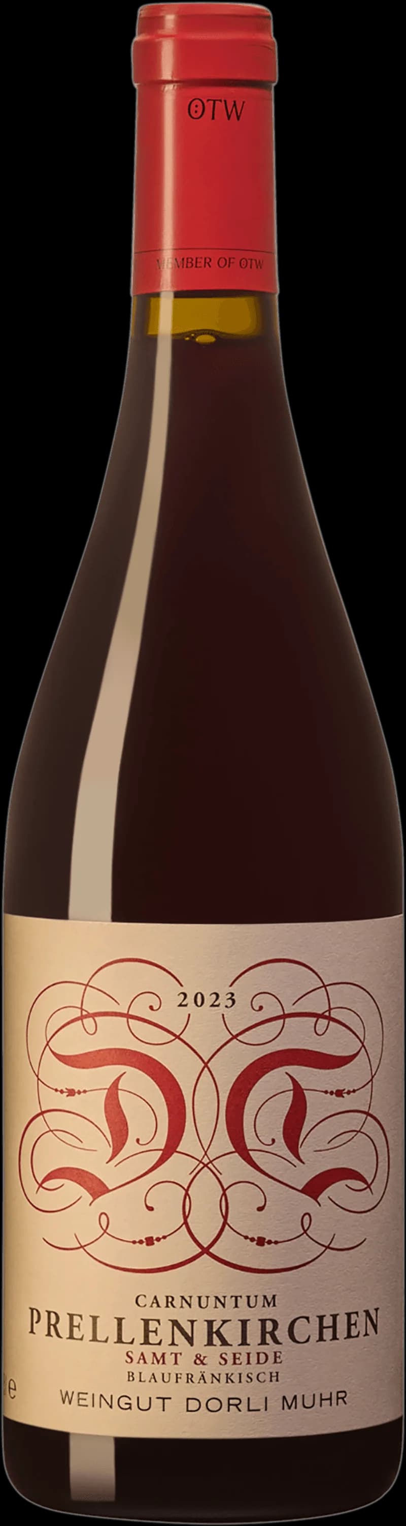 Flaska rött vin från Dorli Muhr, vinproducent i Österrike