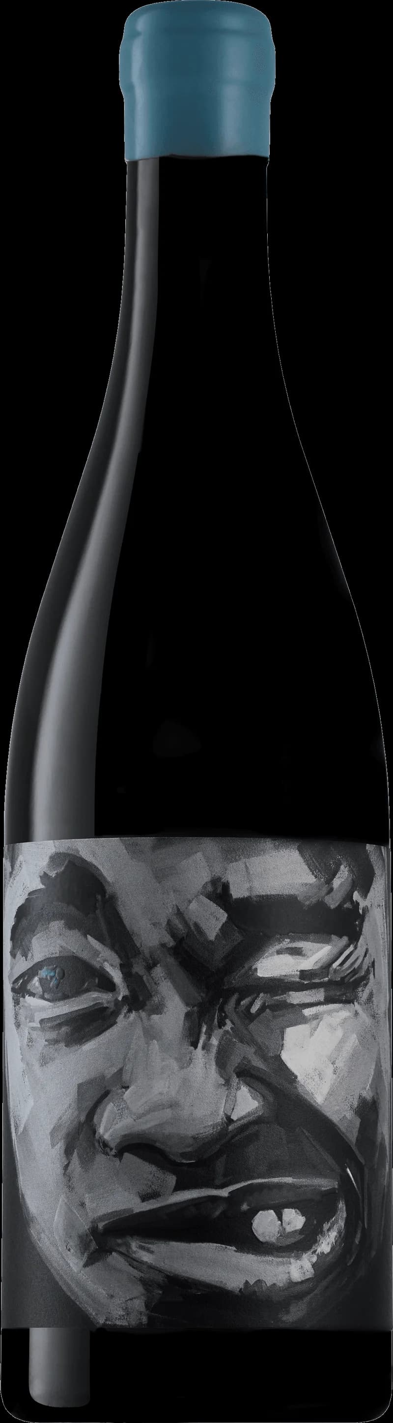 Flaska rött vin från Haasbek, ett mörkt och fylligt vin