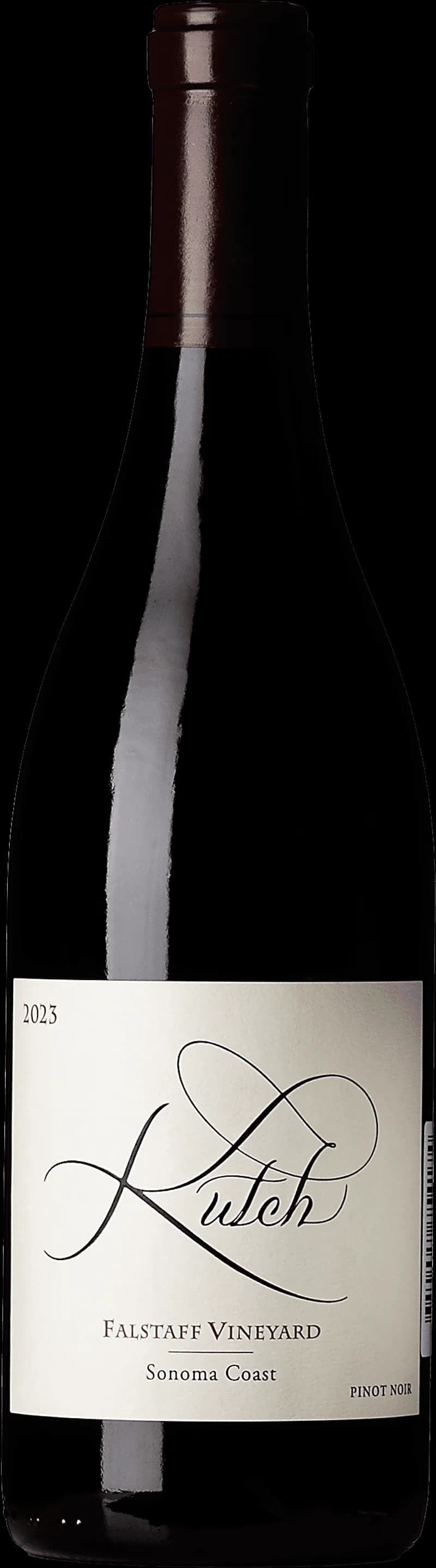 Flaska med rött vin från Kutch, ett kaliforniskt vin med fokus på pinot noir och chardonnay.