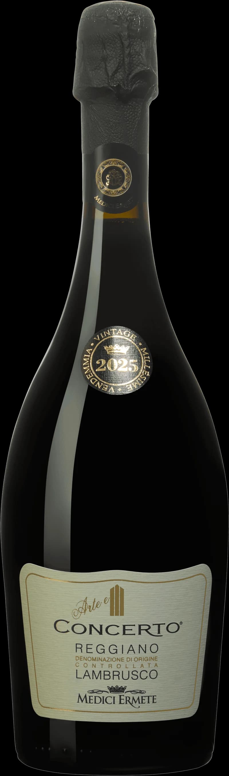 Flaska Medici Ermete rött vin, italienskt rödvin från Emilia-Romagna