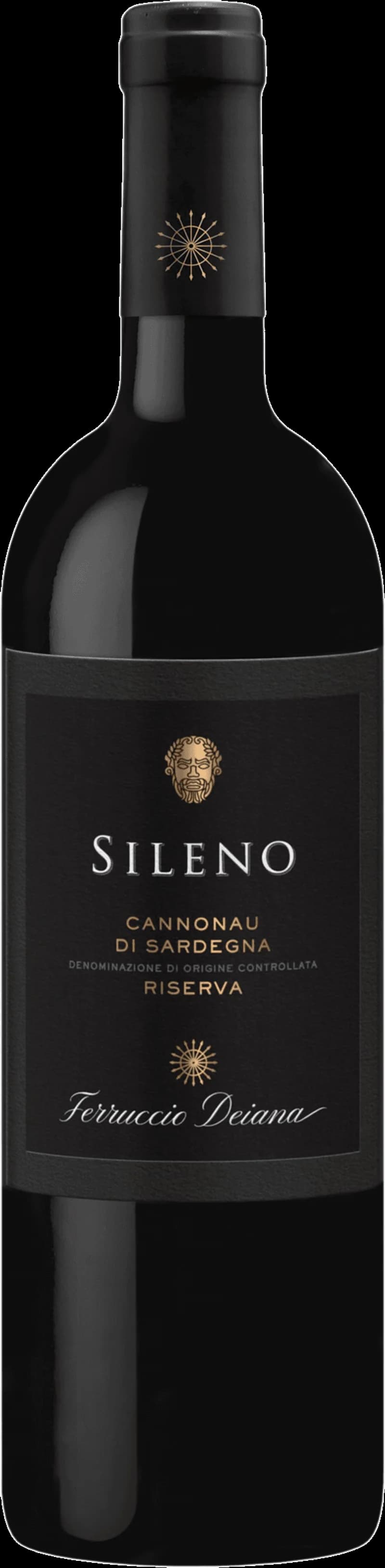 Flaska Sileno Riserva rött vin med etikett, italienskt rödvin