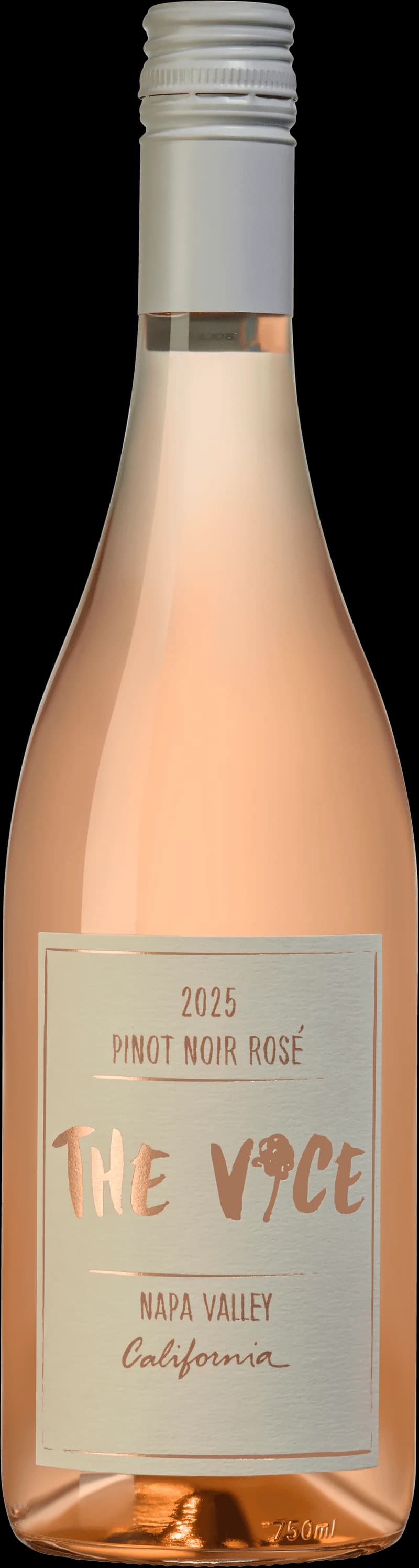 Flaska The Vice rosévin mot ljus bakgrund