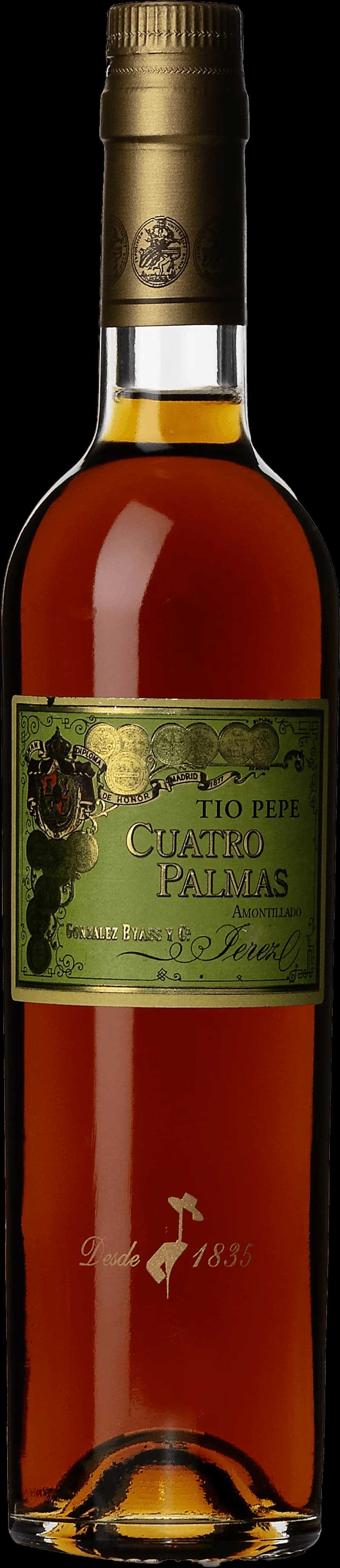 Flaska Tio Pepe starkvin, ett torrt sherryvin från Jerez i Spanien