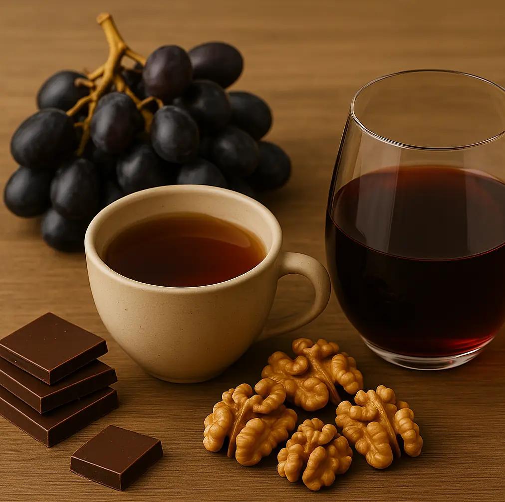 Vilka livsmedel innehåller tanniner?