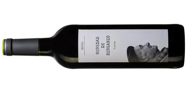 modern, röd Rioja - Joven, Heredad de Berganzo - vinflaskan
