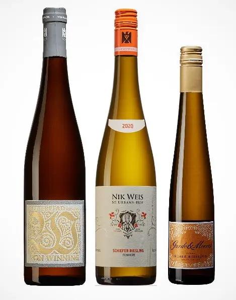 Populära Riesing viner - 3 viner provas