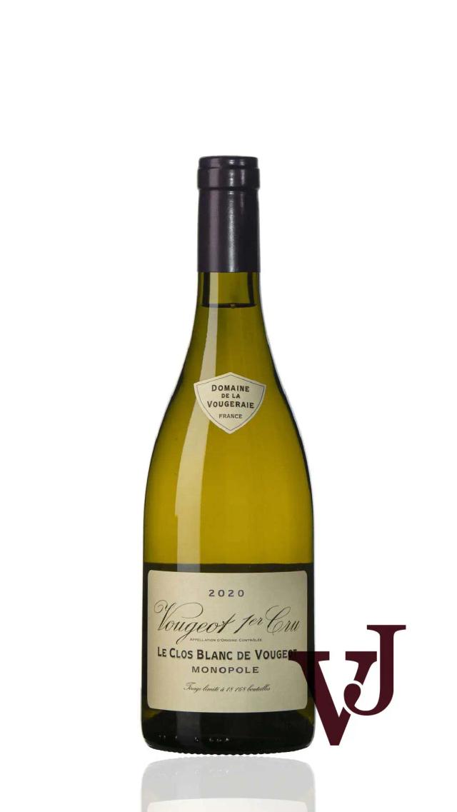 Vougeot Premier Cru Le Clos Blanc de Vougeot Monop Domaine de la Vougeraie 2020