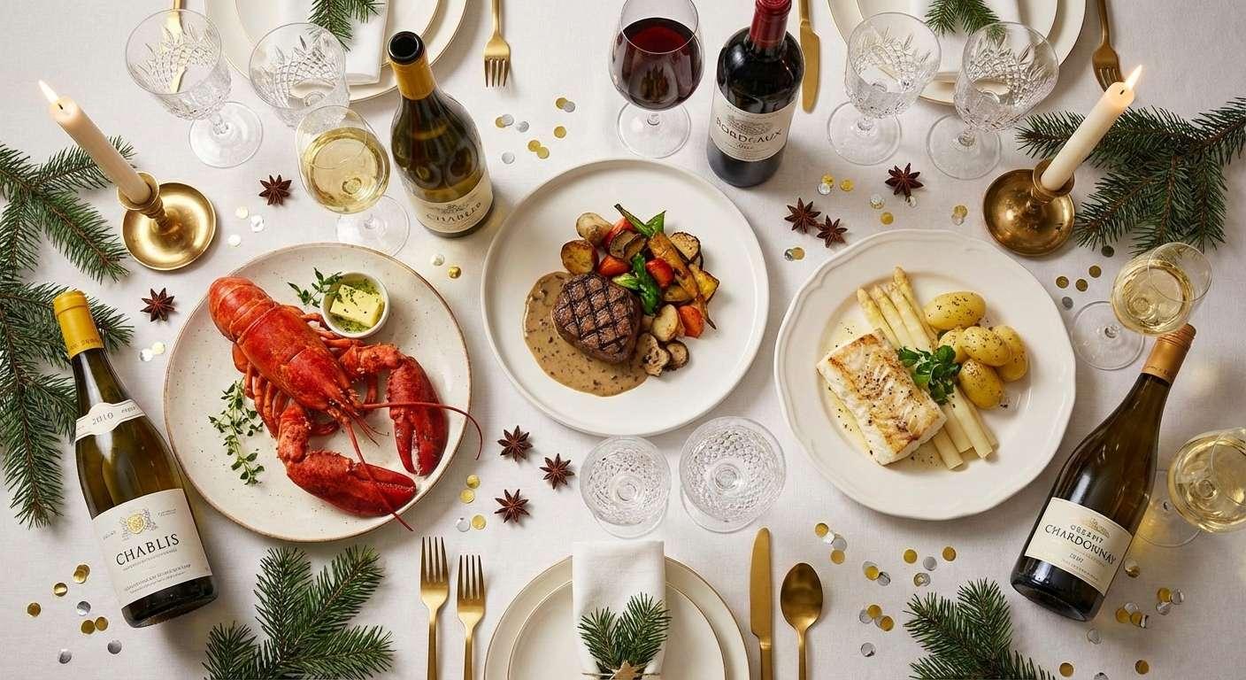 Viner till Hummer, Oxfilé och Torskrygg Viner till Hummer, Oxfilé och Torskrygg