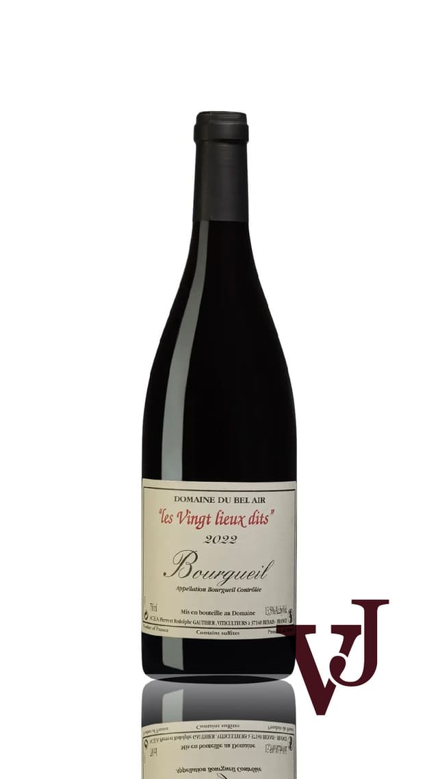 Domaine du Bel Air Bourgueil les Vingt Lieux Dits, 2022 Domaine du Bel Air Bourgueil les Vingt Lieux Dits, 2022 Rött vin från Touraine