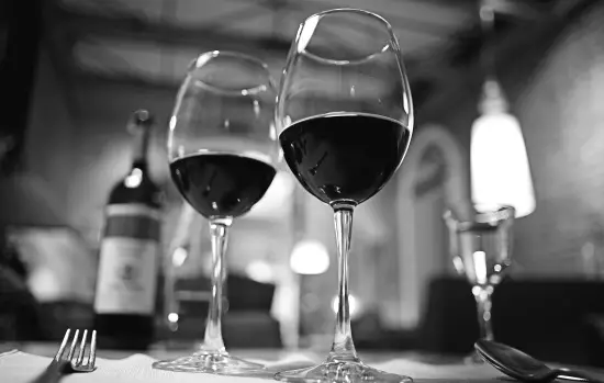 Star Wine List: ett dukat restaurangbord