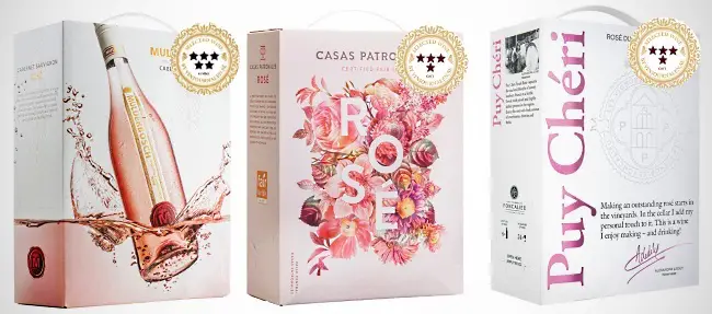 rosébox: bästa boxar från förra öret