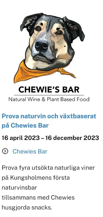 gastronomiska huvudstadsåret - hundar och vin