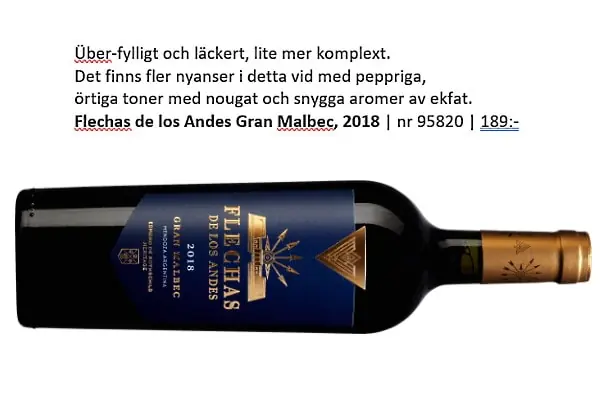Malbec - rödvin komplext