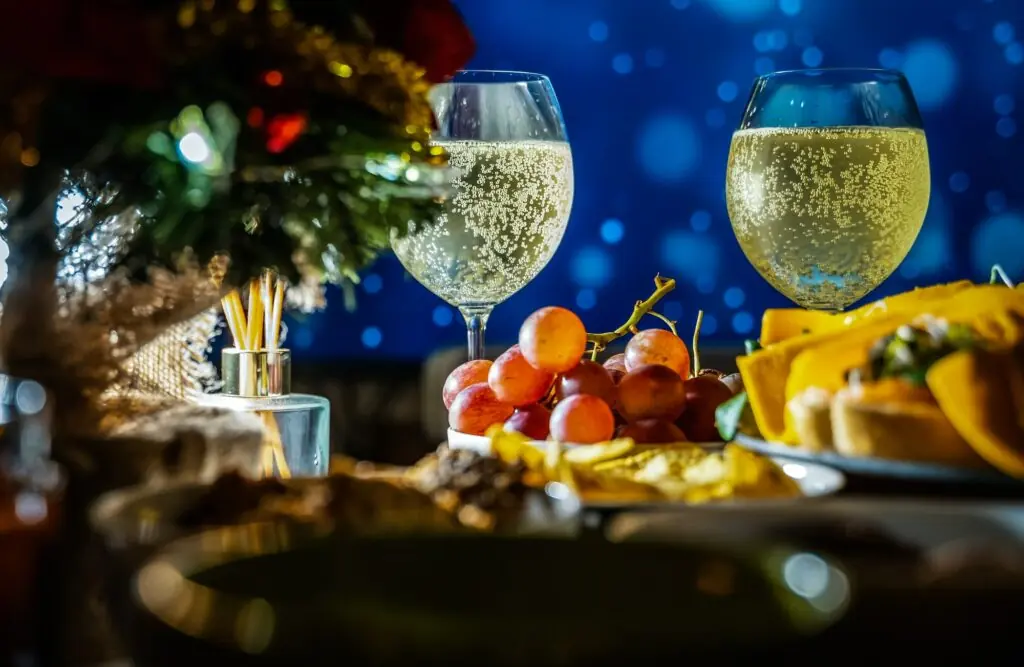 snacks till champagne bubbel