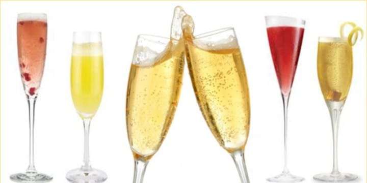 Bjud på champagnedrinkar till nyår
