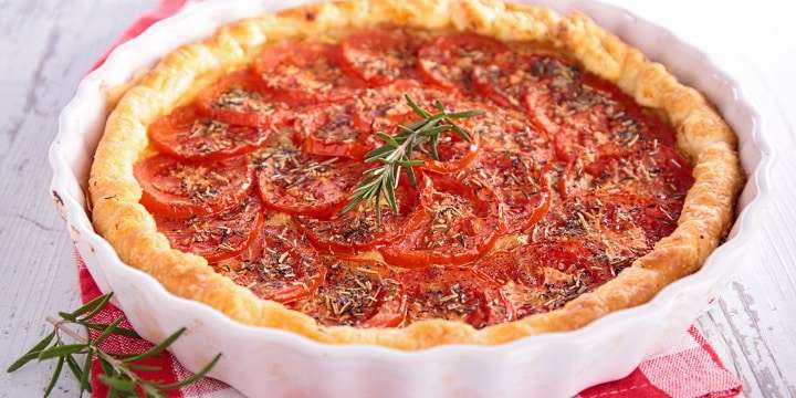 Italiensk favorit – Torta di pomodoro con ricotta och en röd Lambrusco