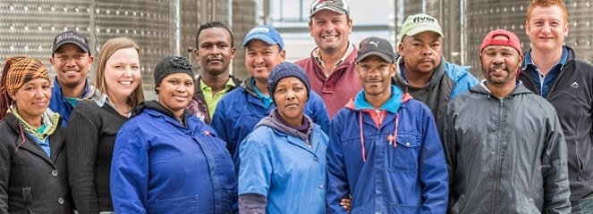perdeberg anställda i sydafrika