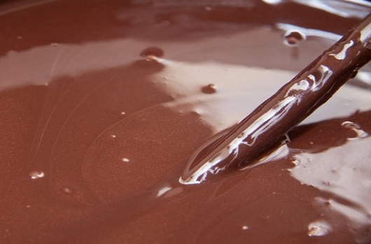 choklad - röra i chokladsås