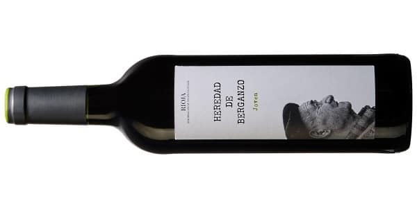 modern, röd Rioja - Joven, Heredad de Berganzo - vinflaskan