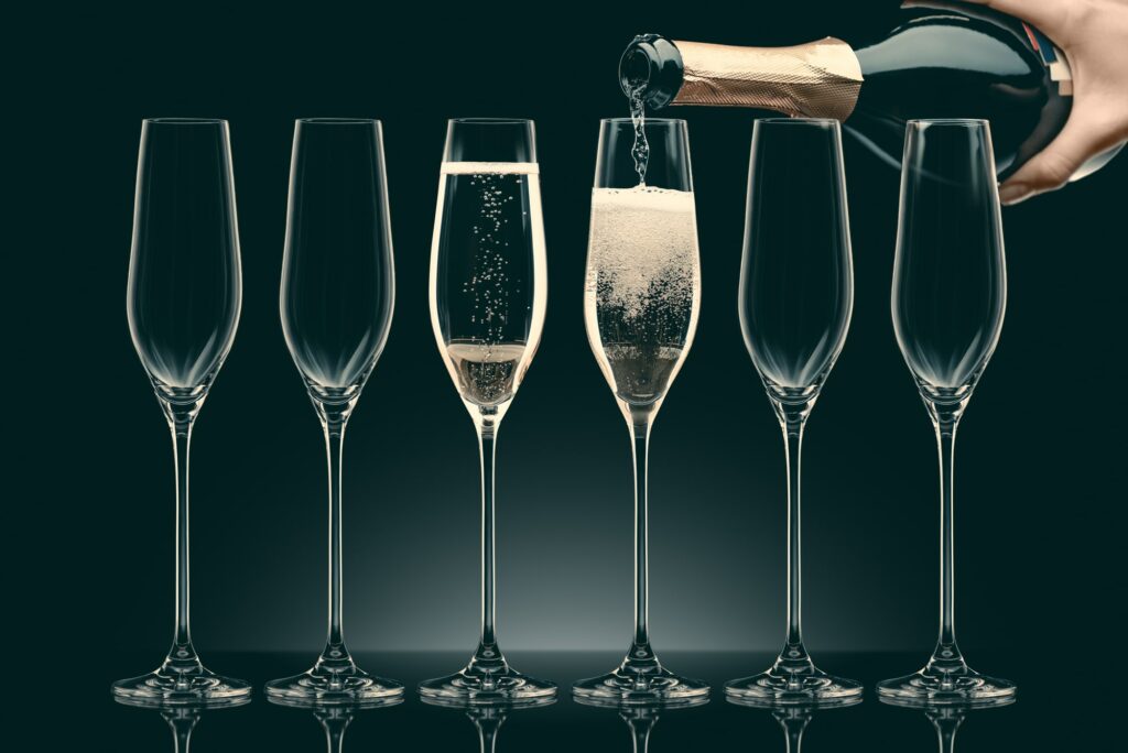bubblor i champagne