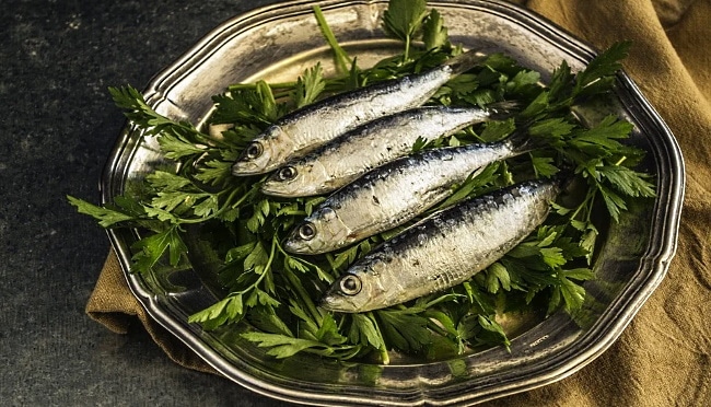 Franciacorta - matspecialitet sardiner