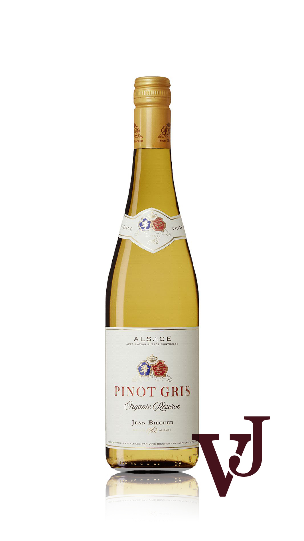 Vitt Vin - Jean Biecher Pinot Gris artikel nummer 8140101 från producenten Jean Biecher från området Frankrike