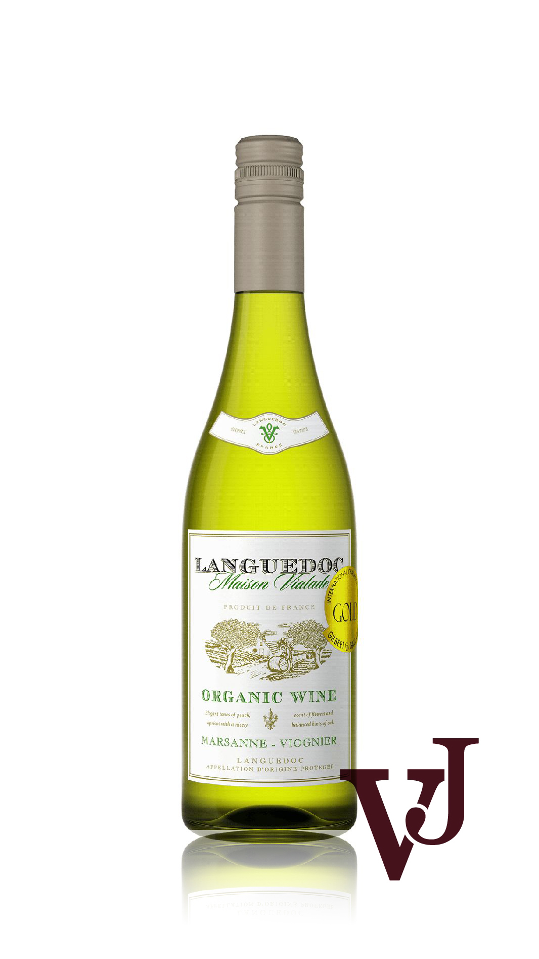 Vitt Vin - Maison Vialade Languedoc Organic 2021 artikel nummer 2005401 från producenten Claude Vialade från området Frankrike